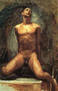 John Singer Sargent Nude Study of Thomas E McKeller oil painting